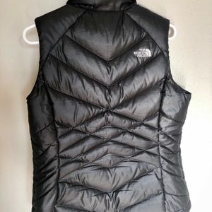 The North Face black puffer vest